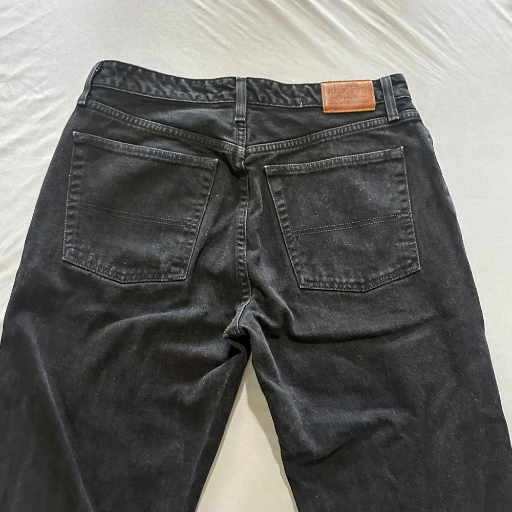 Tommy Hilfiger Jeans Mens 34 Black Good Freedom Fit Red Label Straight Leg 2004